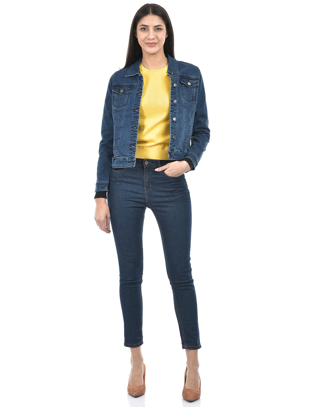 Numero Uno Women Solid Blue Jacket